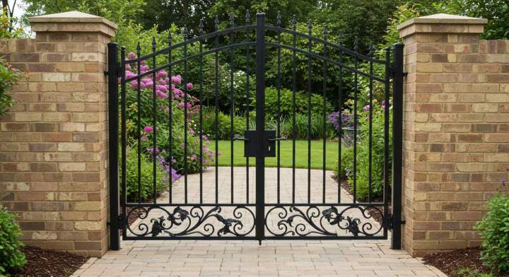portail en fer forgé